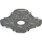 Ekena Millwork Peralta Ceiling Medallion (Fits Canopies up to 4 5/8"), 17 3/4"OD x 3 1/8"ID x 1"P, Silver CM17PESLS - alternate 3